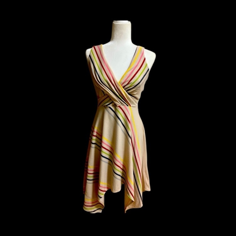 Anthropologie Striped Rainbow Dress